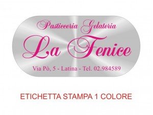 Etichette adesive per pasticcerie, bar, panetterie e gelaterie (mm 57x27)  (cod.38/I )